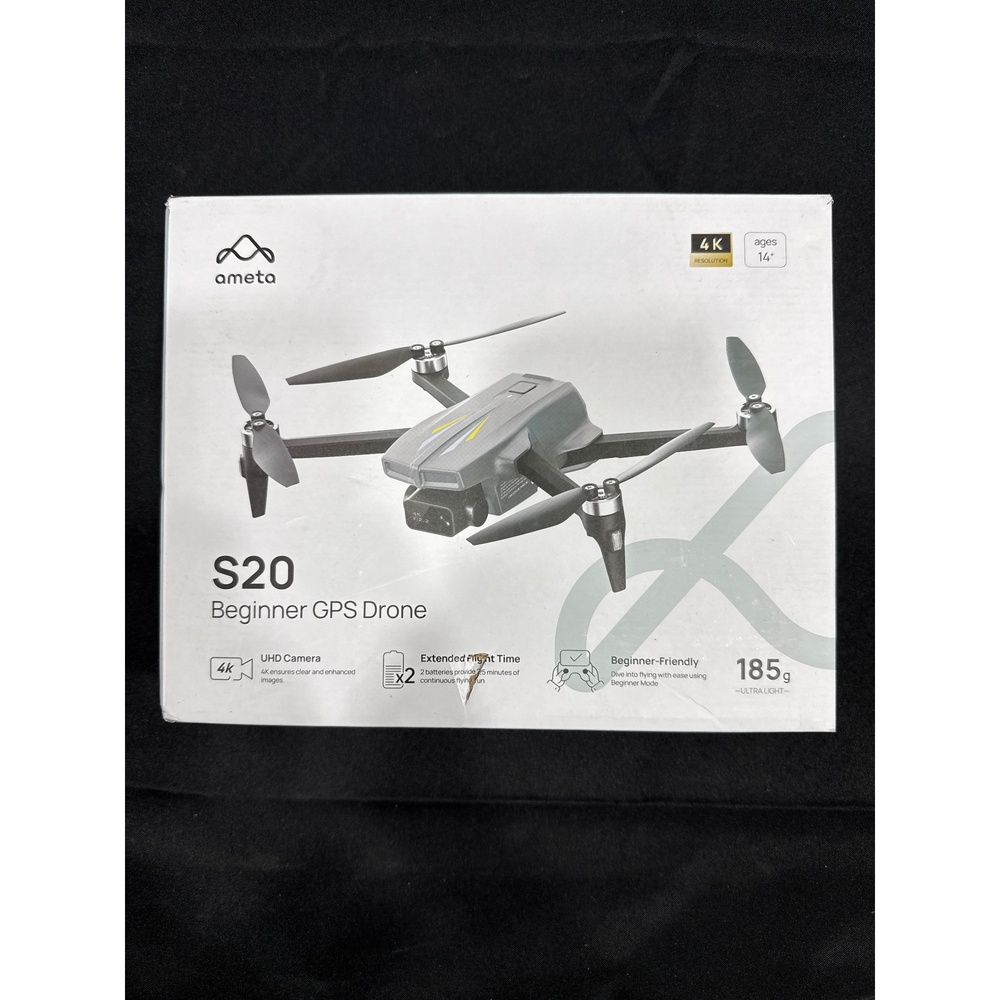 Ameta S20 Beginner GPS Drone 4K UHD Camera 185g Open Box
